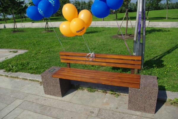 Бетонная скамья "Евро 2 со спинкой" — изображение 5