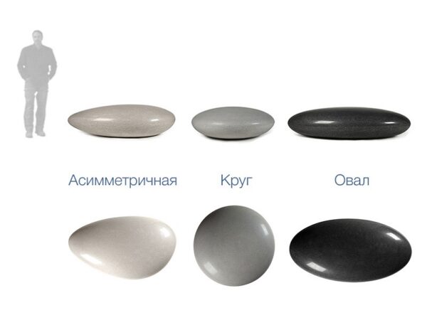 Скамья Галька Круглая (без спинки) — изображение 6